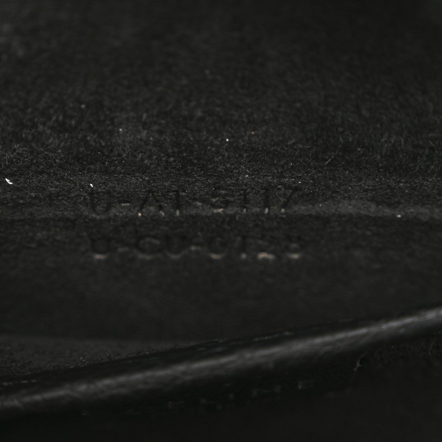 Drummed Calfskin Nano Luggage Black