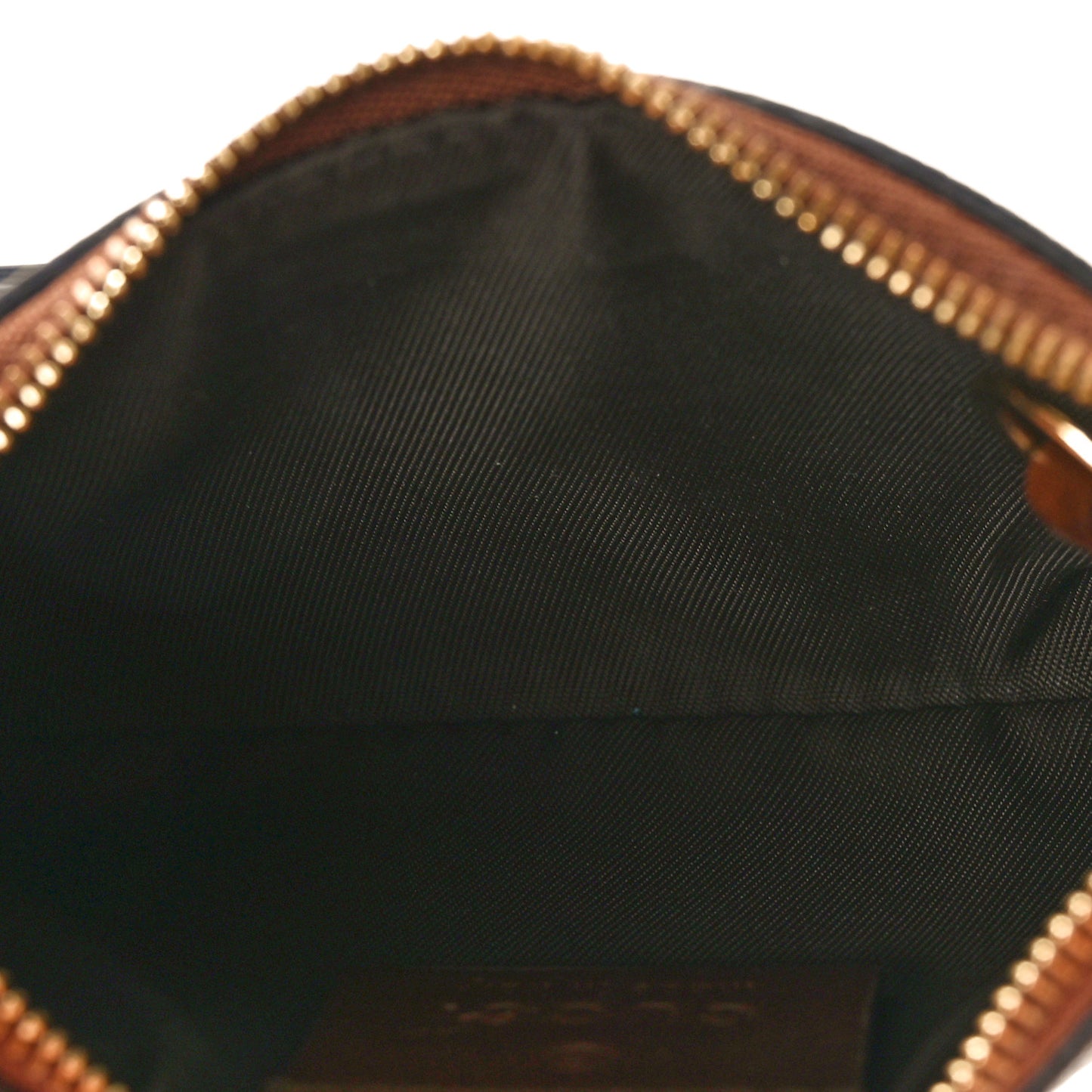 GG Supreme Monogram Key Case Brown