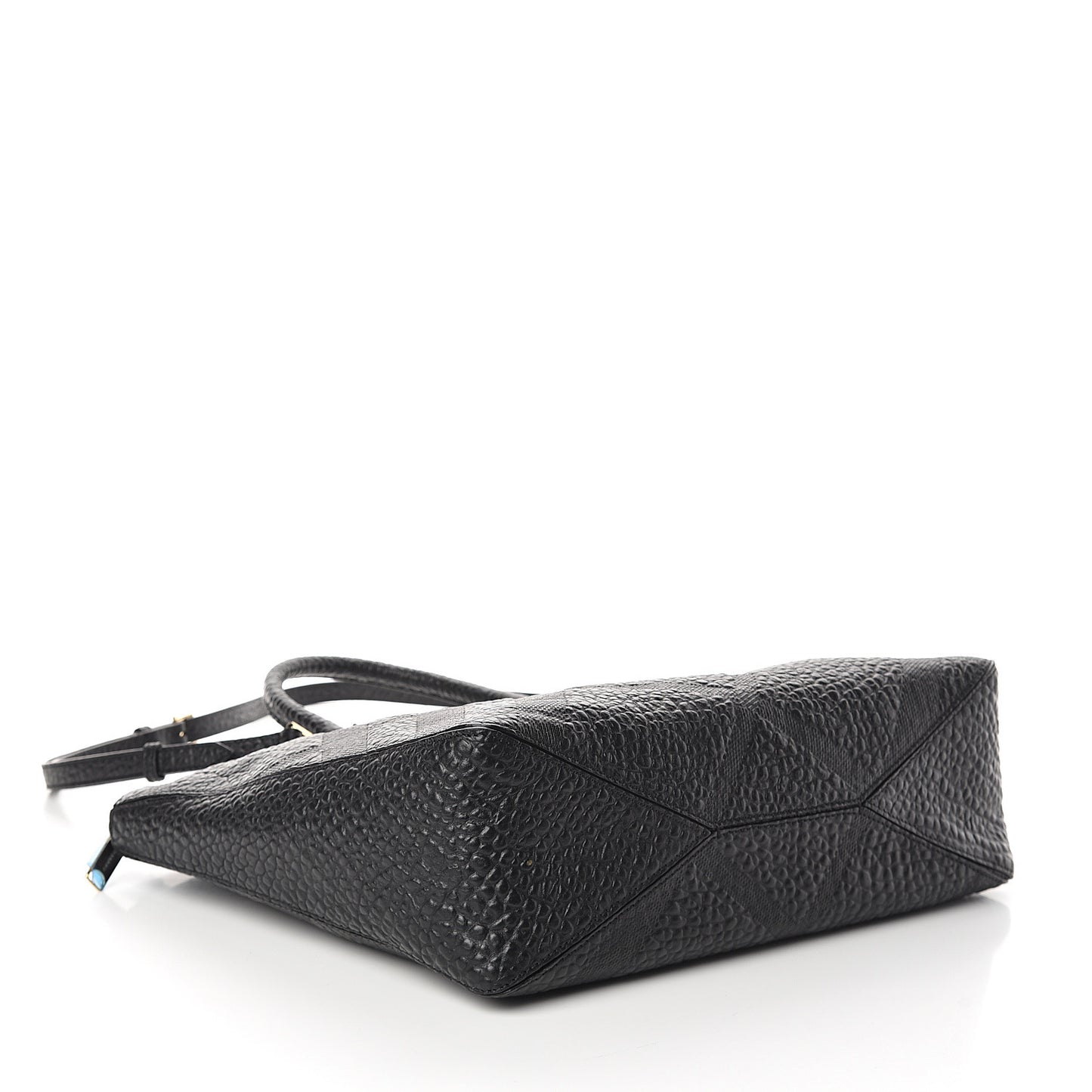 Heritage Grain Check Embossed Medium Dewsbury Tote Black