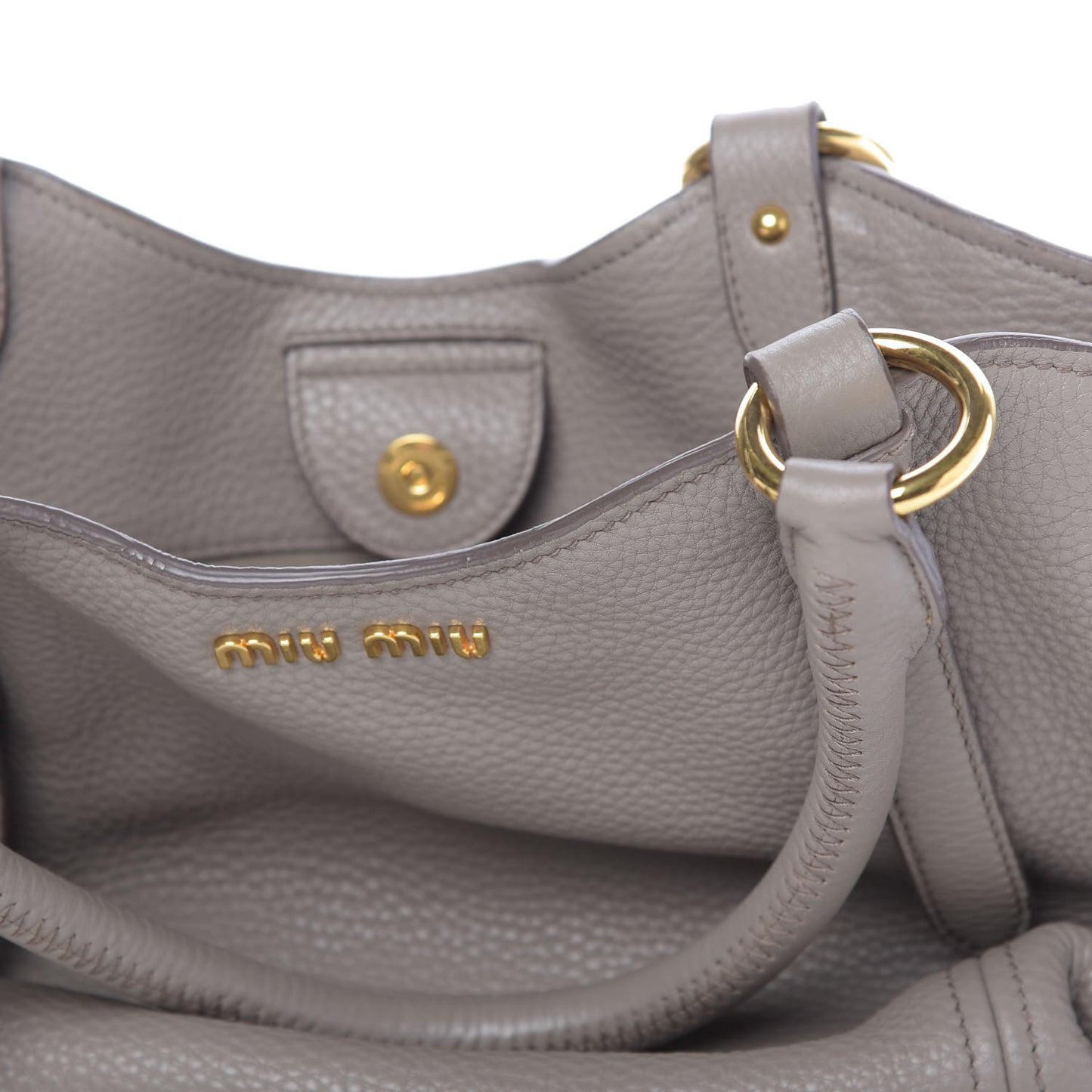 Vitello Daino Top Handle Tote Argilla