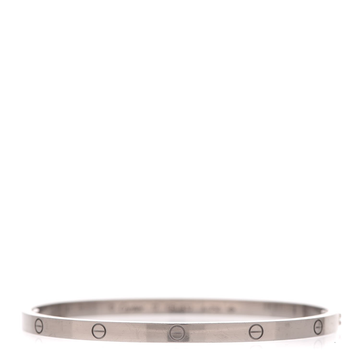 Cartier 18K White Gold Small LOVE Bracelet 17 1 of 5