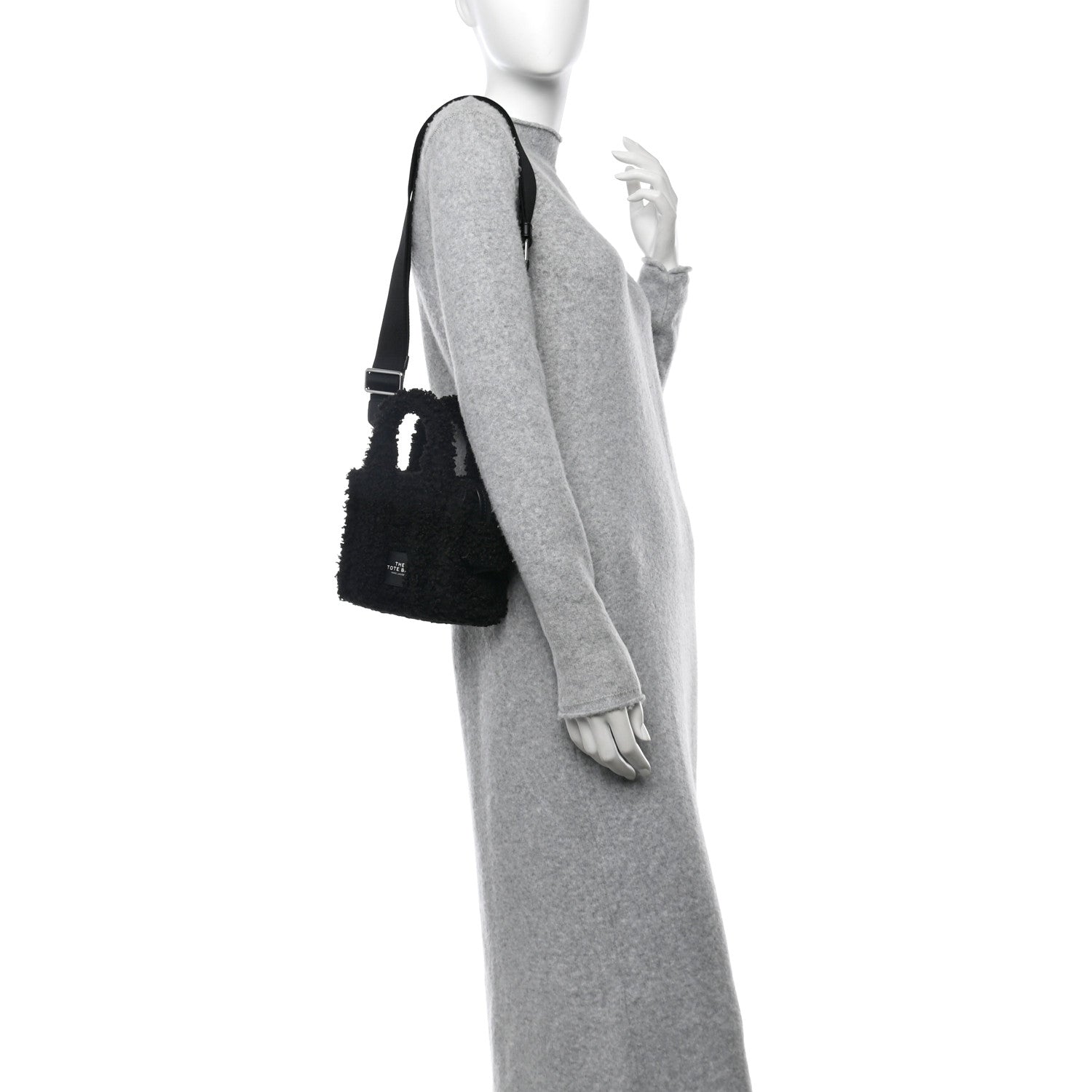 Marc Jacobs Polyester Cotton Mini The Teddy Traveler Tote Bag Black 2 of 10