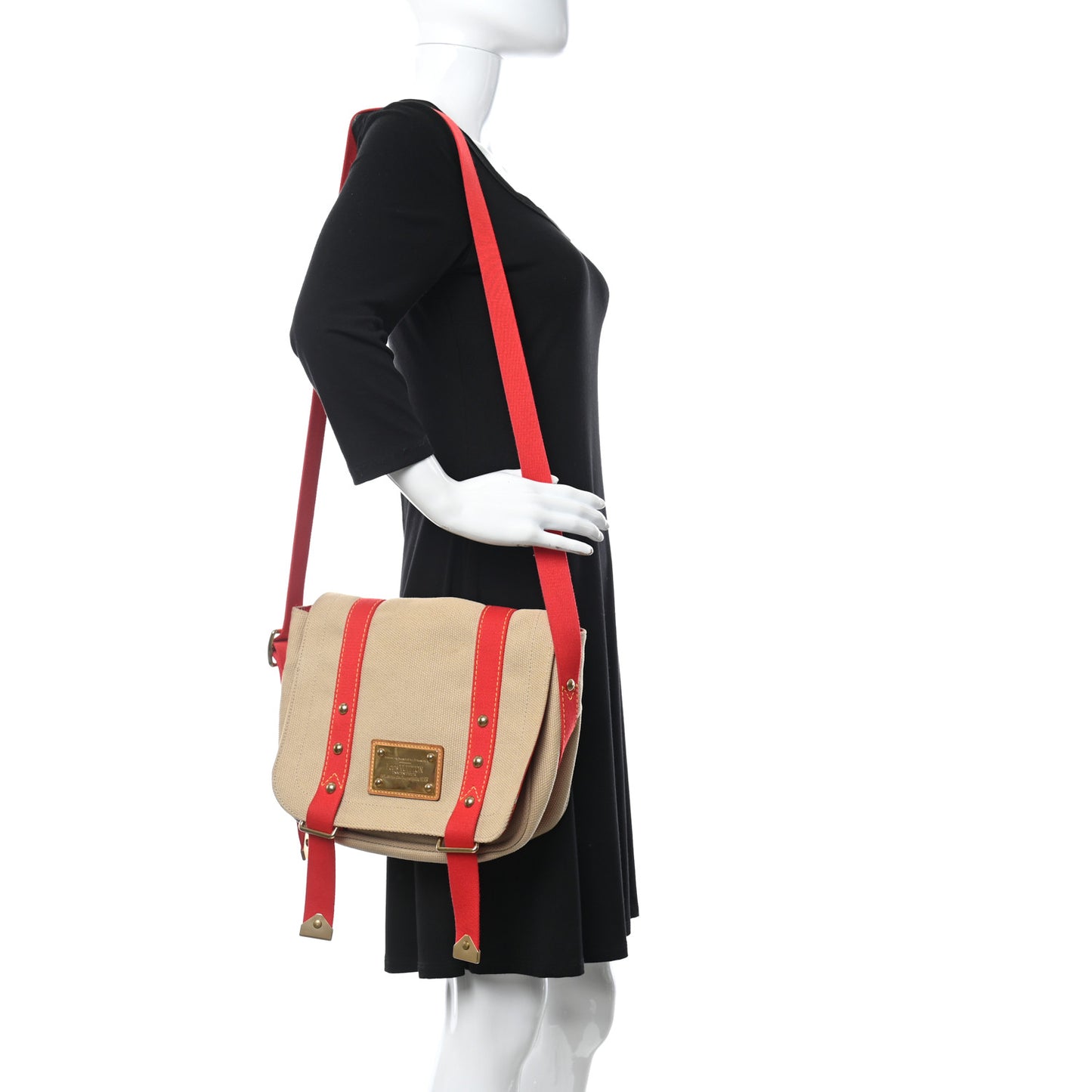Toile Antigua Besace PM Messenger Beige