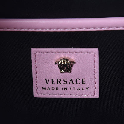 Versace Calfskin Palazzo Embroidered Baroque Mini Backpack Pink 5 of 6