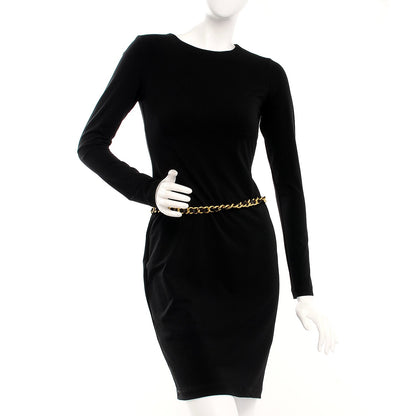 Chanel Lambskin Chain CC Medallion Belt Black Gold 2 of 6