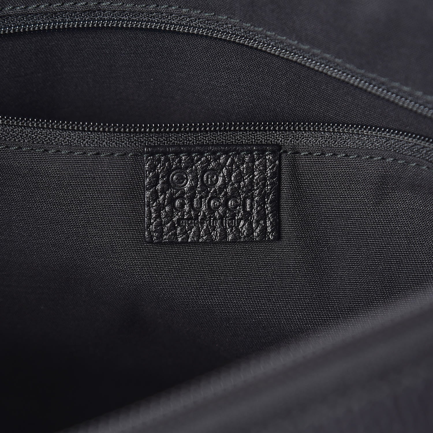 Gucci Denim Monogram Abbey Medium Tote Navy 6 of 9