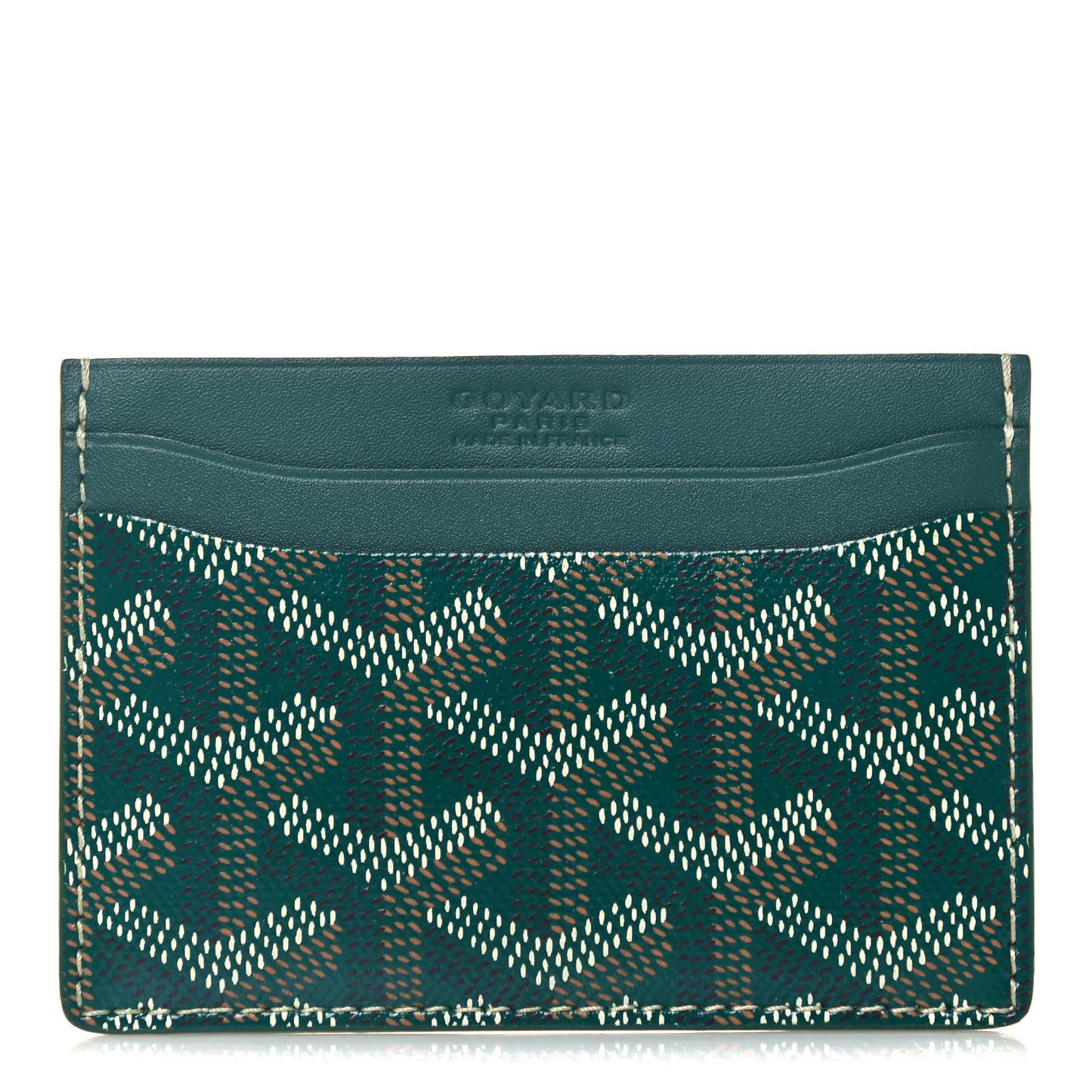 Goyardine Saint Sulpice Card Holder Green