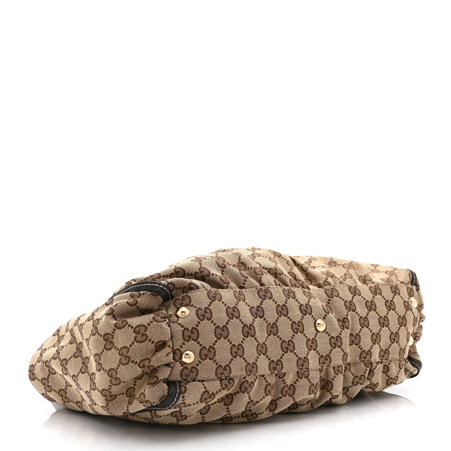Monogram D Gold Tote Dark Brown