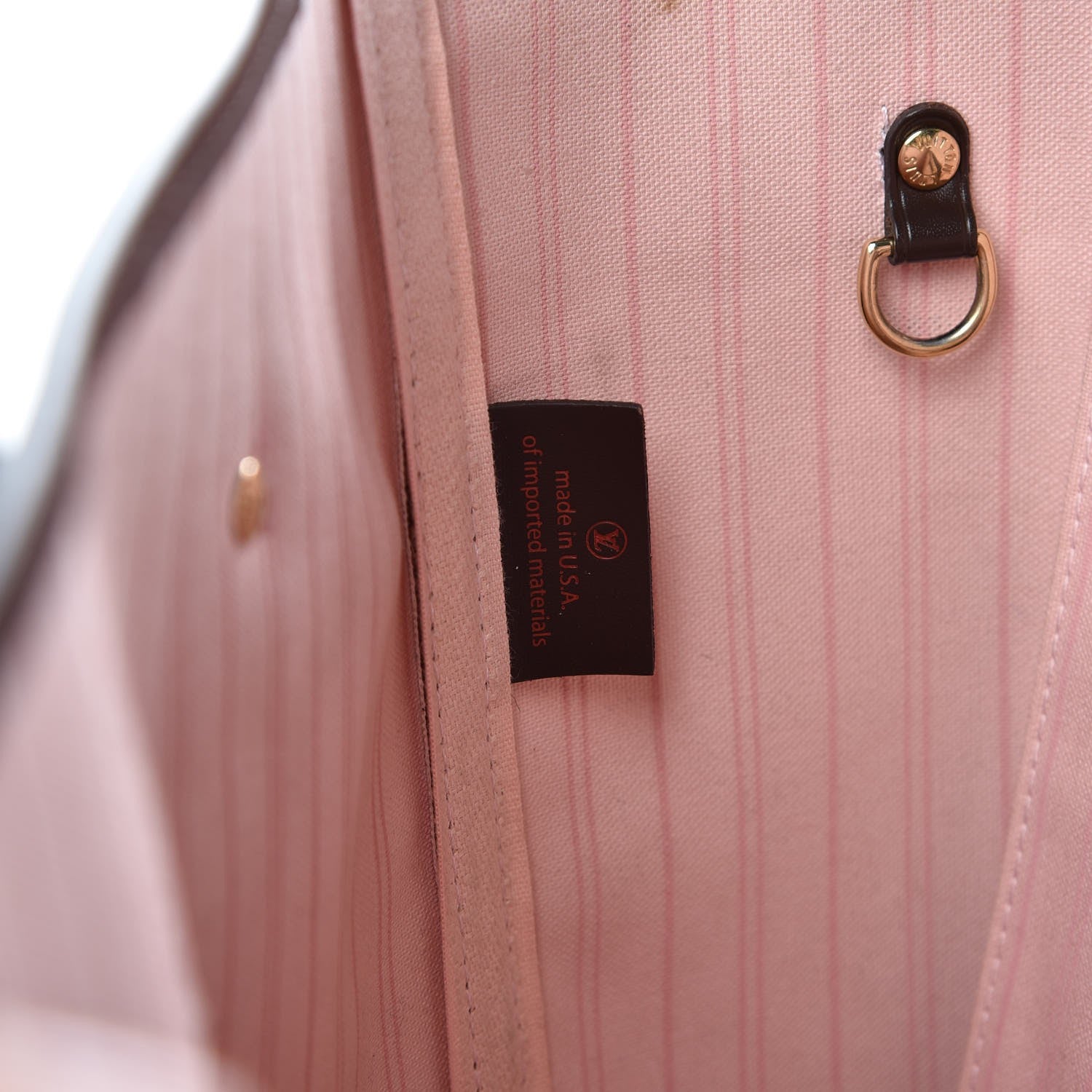 Louis Vuitton Damier Ebene Neo Neverfull MM Rose Ballerine 7 of 15