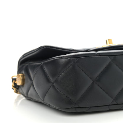 Chanel Lambskin Quilted Mini My Perfect Flap Black 9 of 11