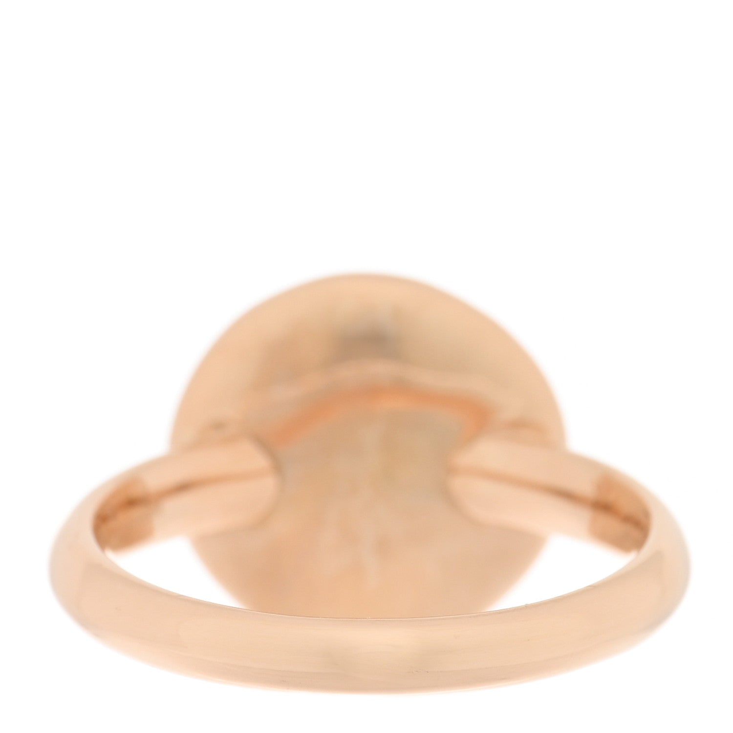 Pomellato 18K Rose Gold Black Diamond Round Sabbia Ring 51 5.75 3 of 5