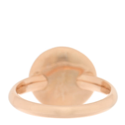 Pomellato 18K Rose Gold Black Diamond Round Sabbia Ring 51 5.75 3 of 5