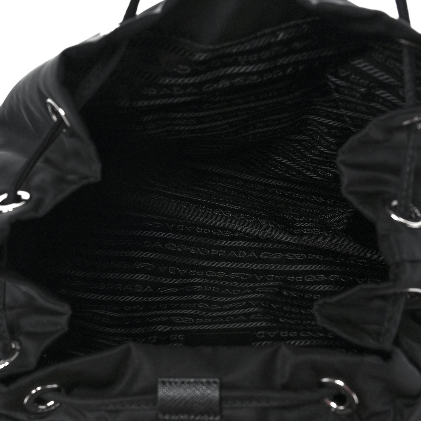Re-Nylon Saffiano Medium Backpack Black