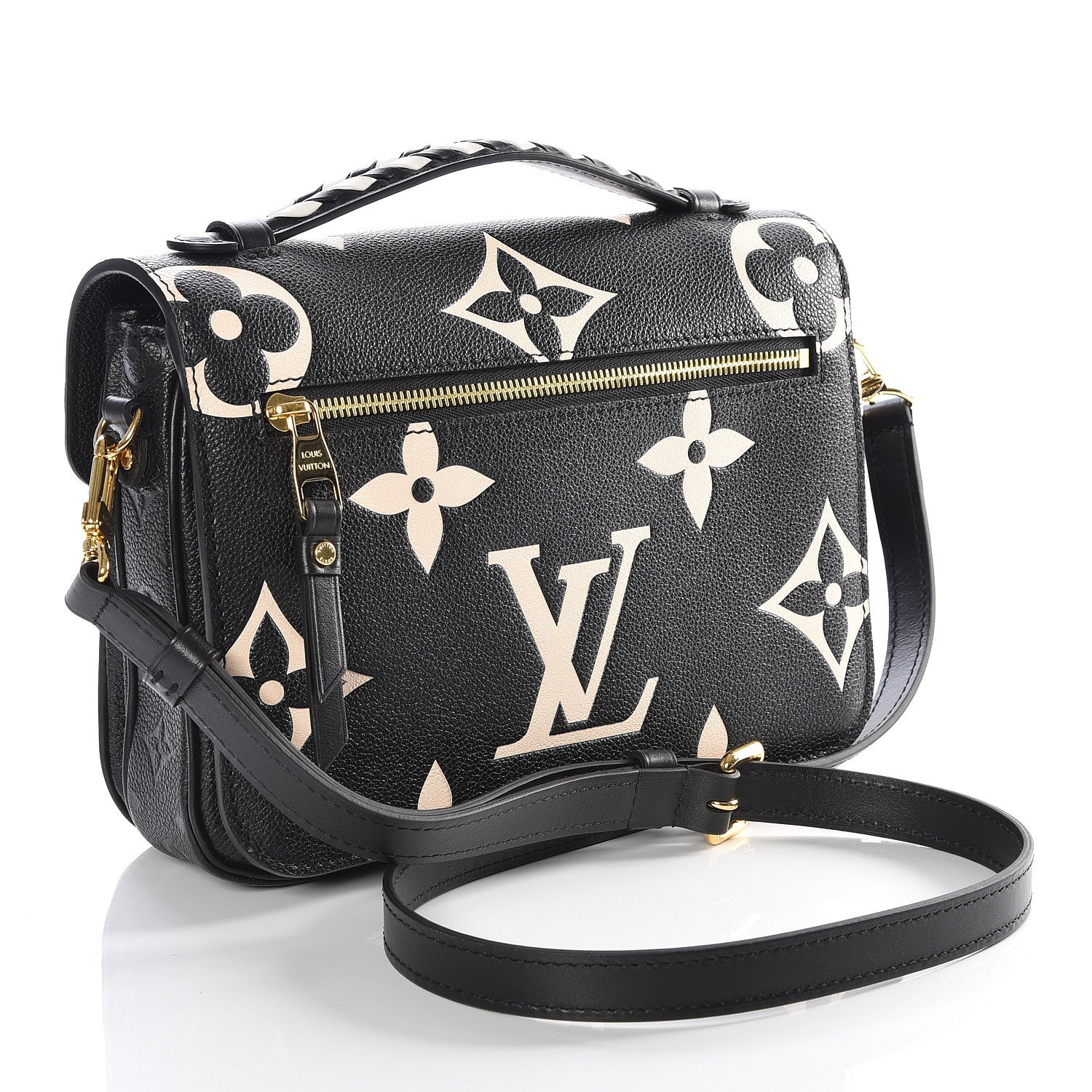 Louis Vuitton Empreinte Monogram Giant Crafty Pochette Metis Black Creme 2 of 10