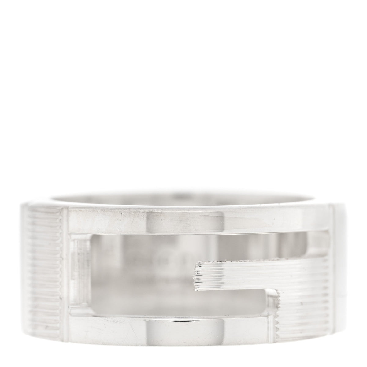 Sterling Silver G Cutout Ring 49 4.75