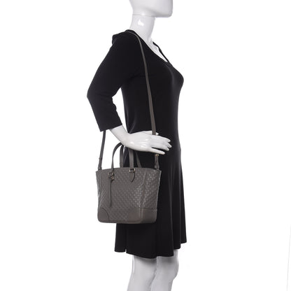 Gucci Microguccissima Small Bree Tote Graphite 2 of 9