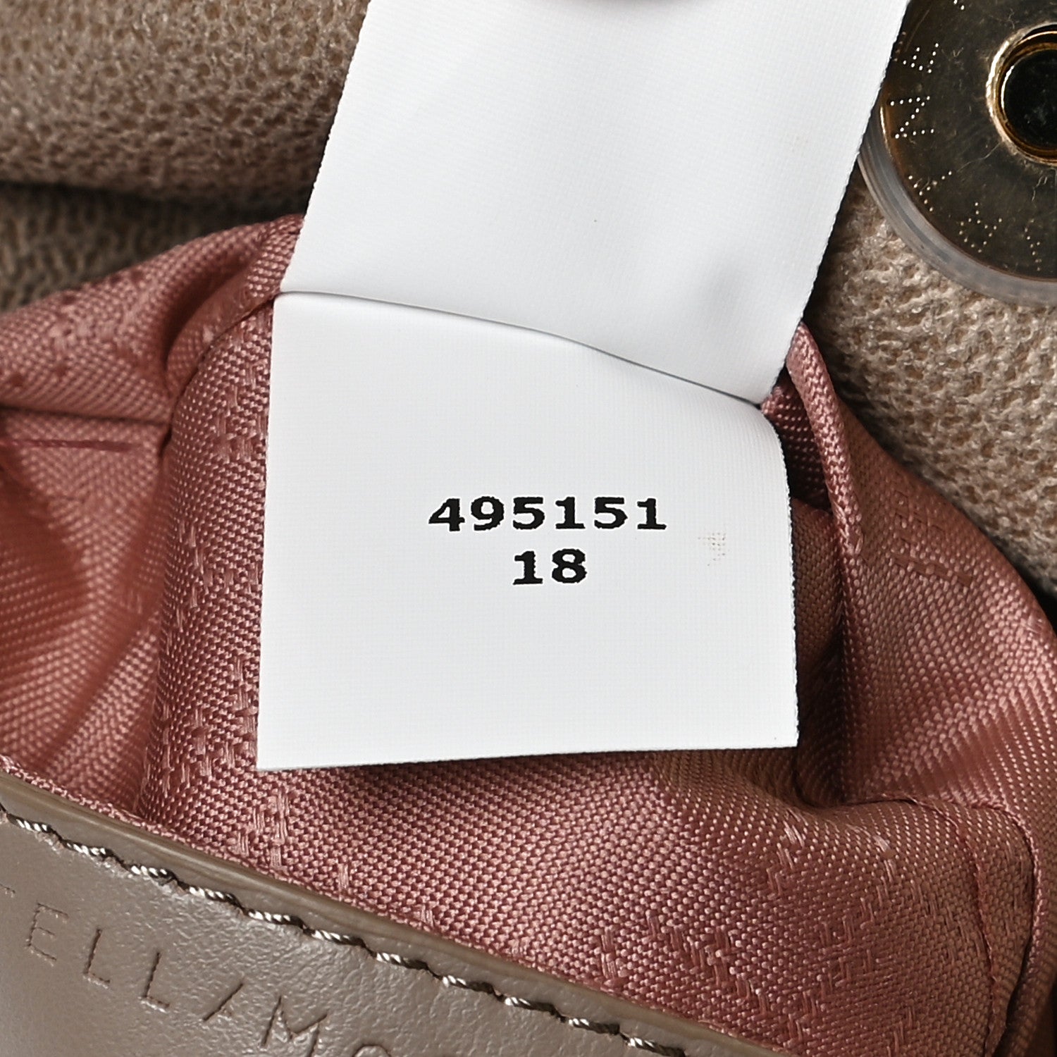 Stella McCartney Mini Falabella Fold Over Tote Clotted Cream 8 of 17