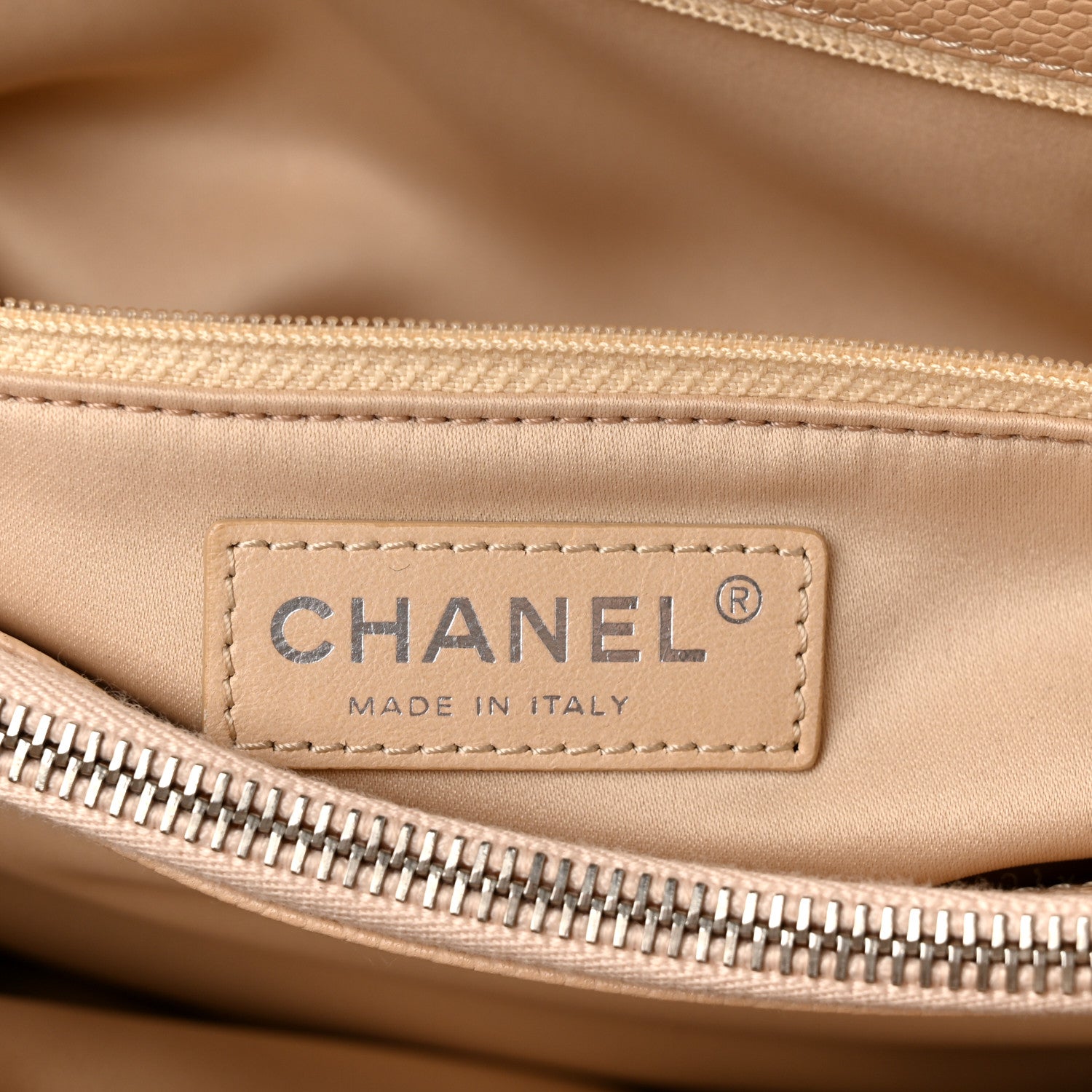 Chanel Caviar Quilted Grand Shopping Tote GST Beige 6 of 11