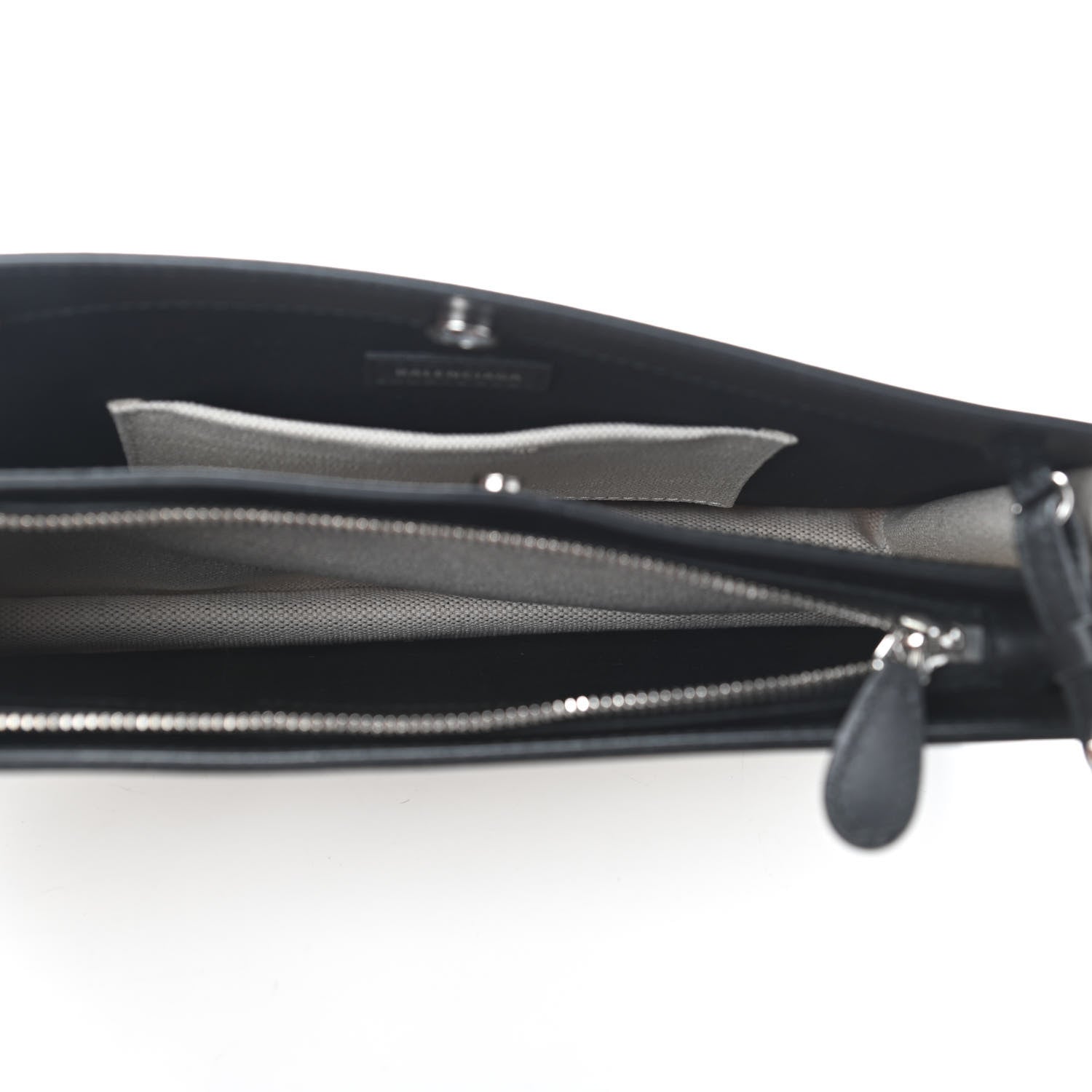 Balenciaga Cotton Canvas Logo Pochette Crossbody Bag Natural Black 5 of 12