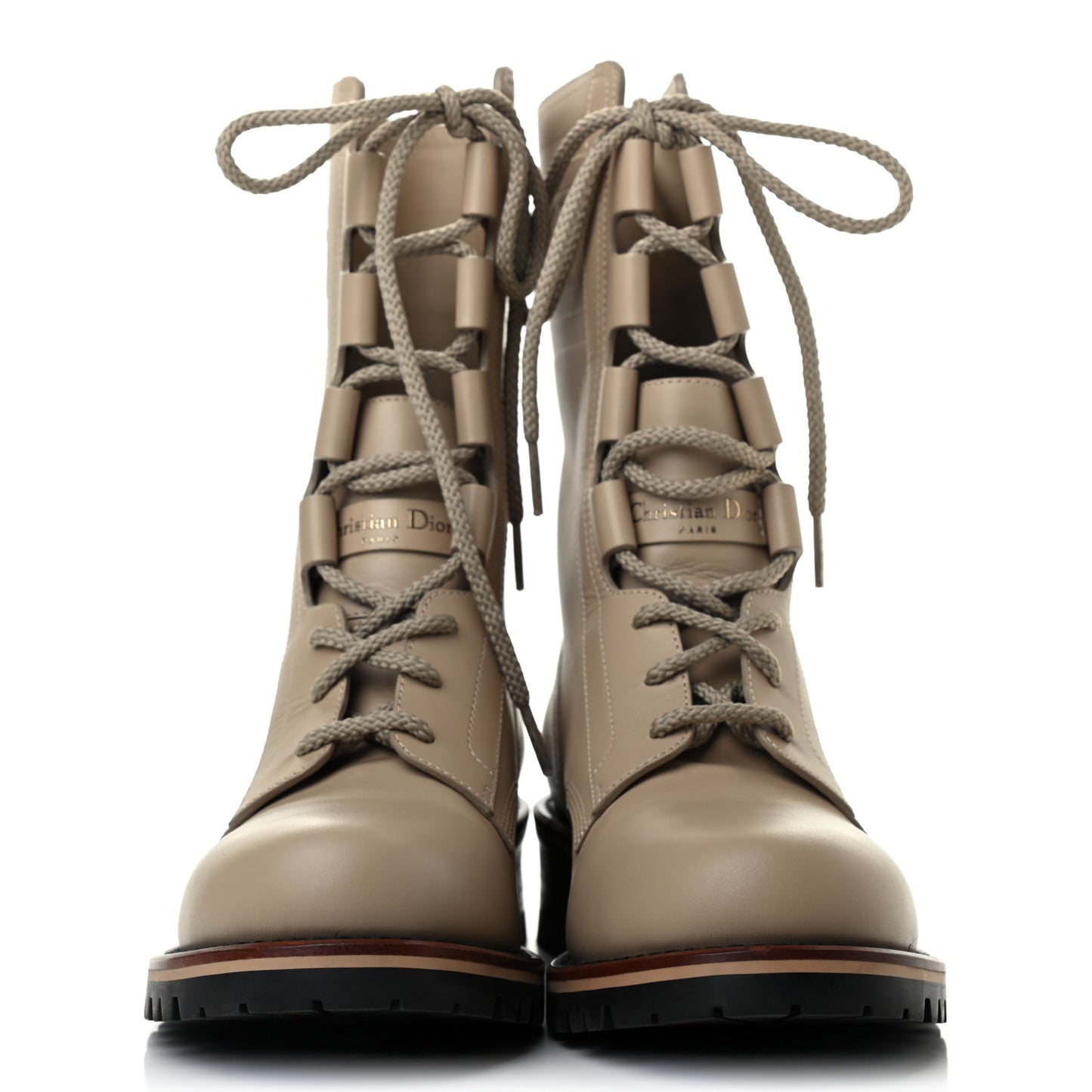Calfskin Dior Quest 35mm Hiking Boots 37.5 Corde