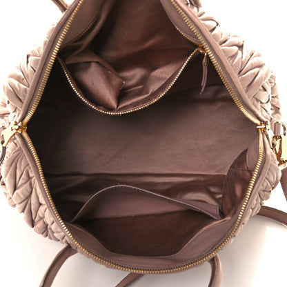 Miu Miu Nappa Matelasse Tote Mughetto 4 of 10