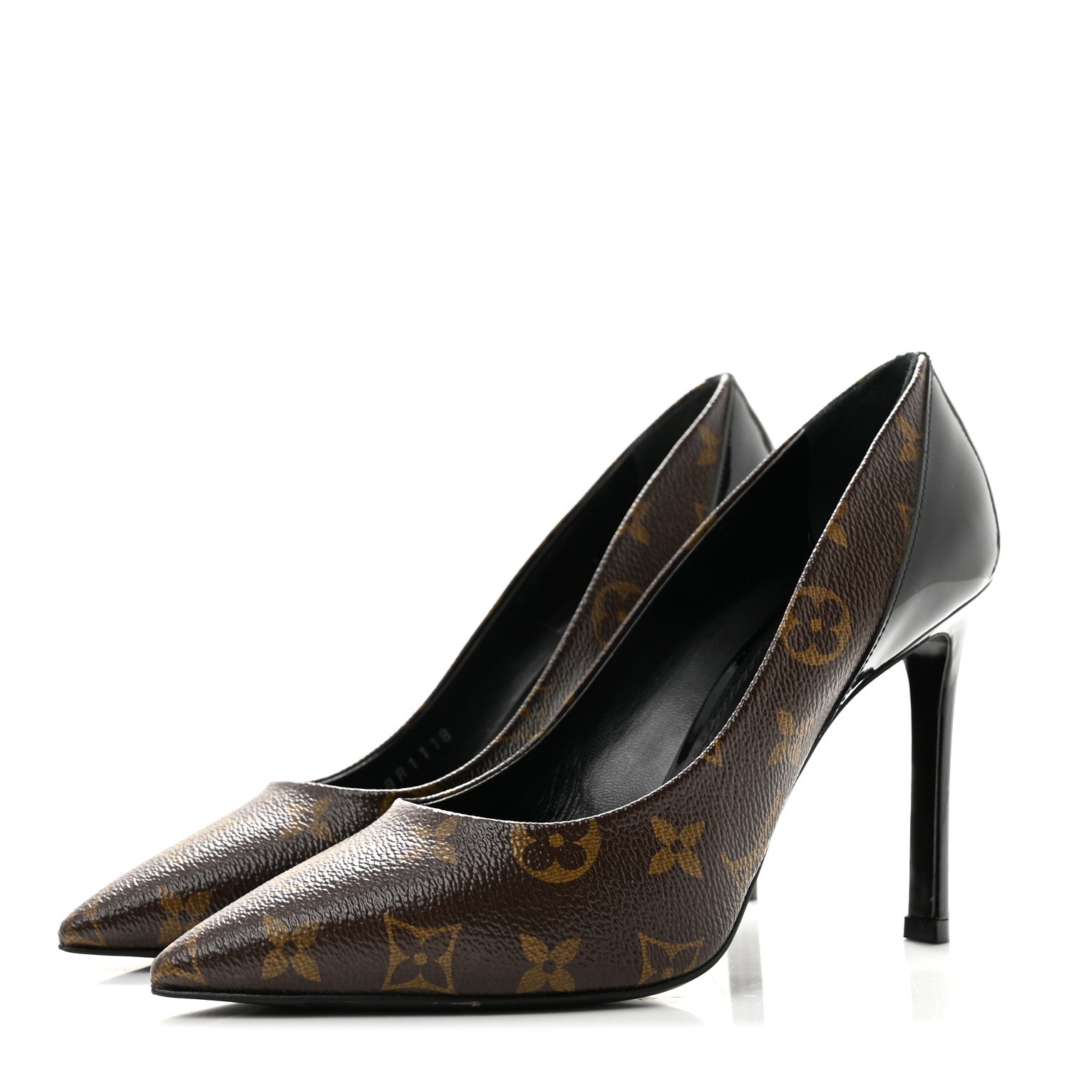 Louis Vuitton Monogram Cherie Pumps 38 Black 4 of 9