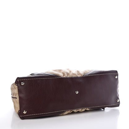 Gucci Monogram Medium Horsebit Nail Boston Brown 4 of 8