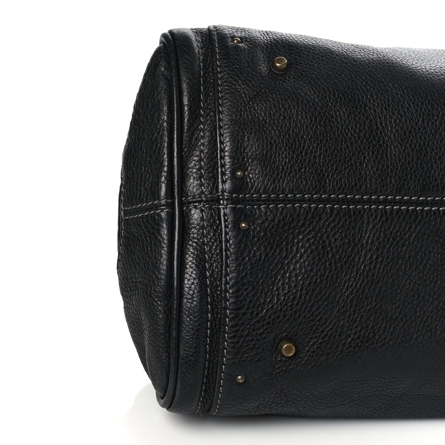 Calfskin Medium Paddington Satchel Black