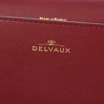 Delvaux Calfskin Madame Chaine Bag Burgundy 7 of 12