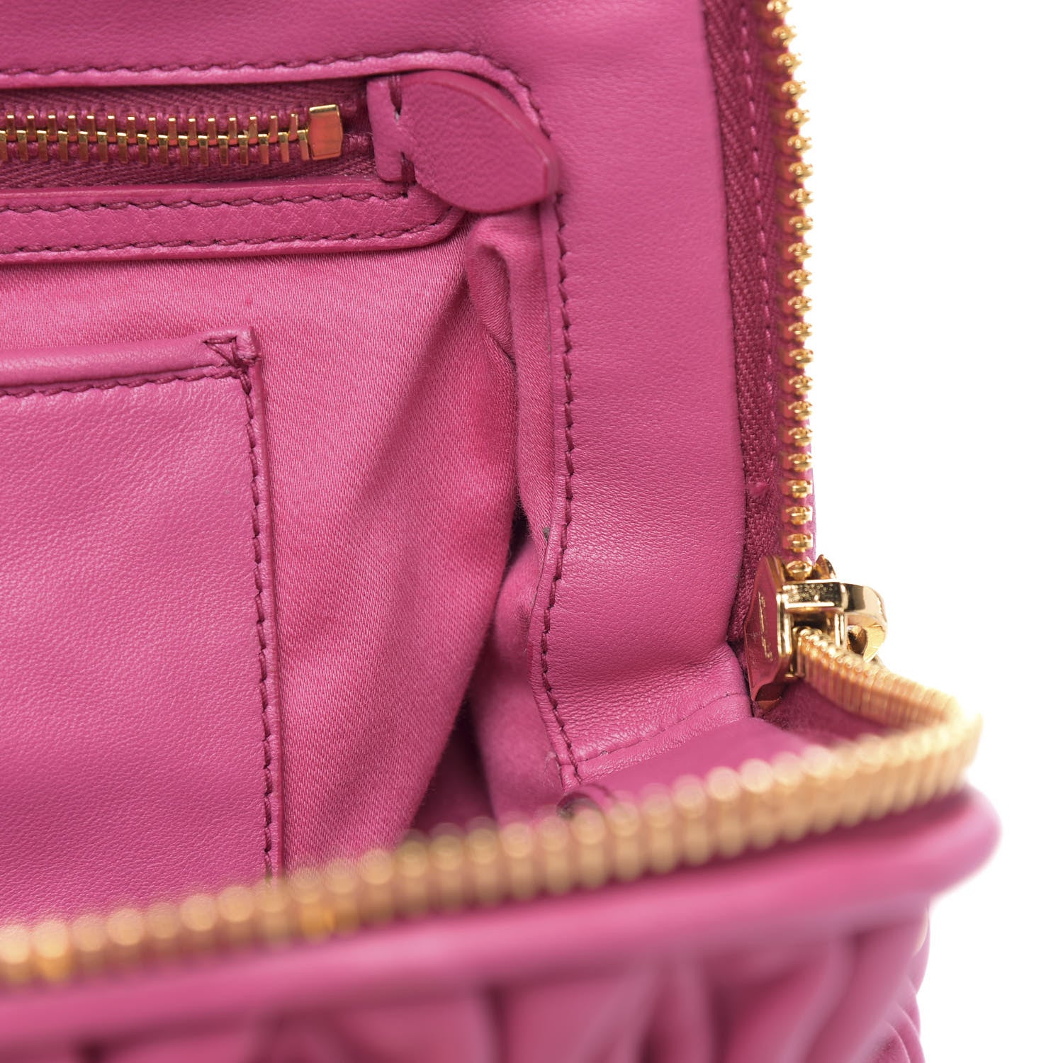 Miu Miu Nappa Matelasse Bauletto Top Handle Bowler Loto 16 of 16