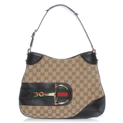 Gucci Monogram Hasler Shoulder Bag Ebony 1 of 8