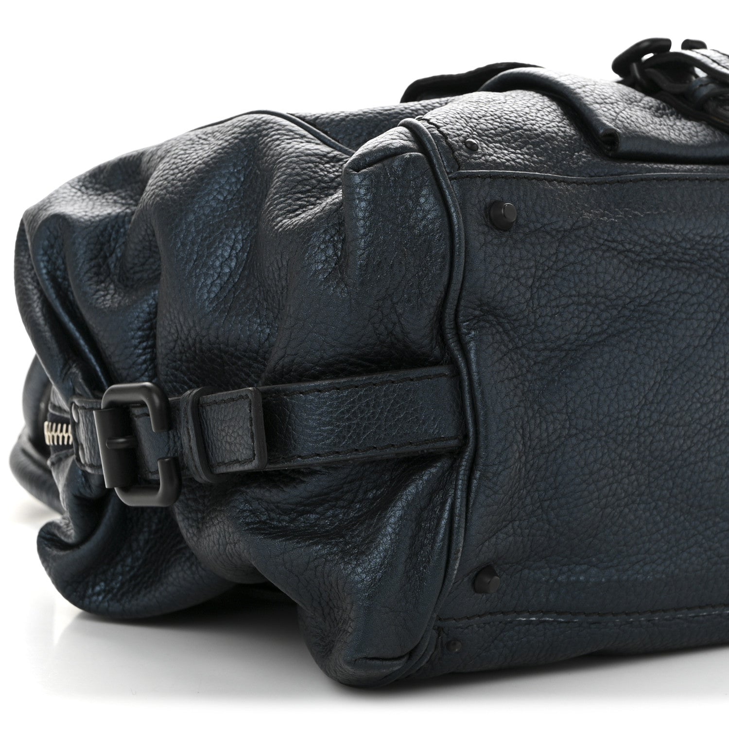 Chloe Calfskin Paddington Front Pocket Tote Bleu Nuit 9 of 10