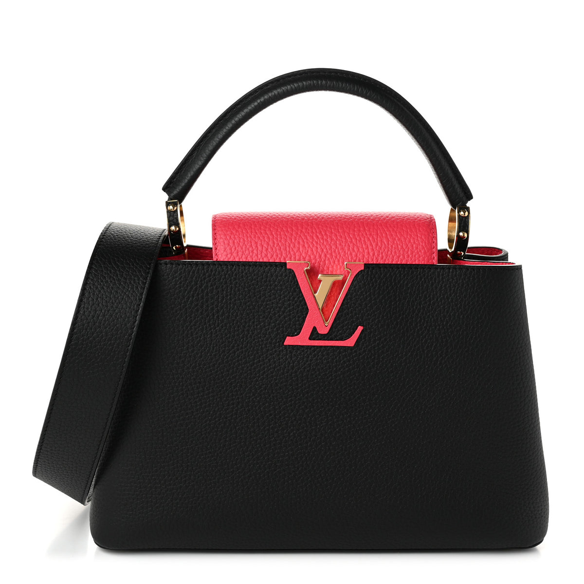 Louis Vuitton Taurillon Capucines MM Black Rose Berlingot 1 of 9
