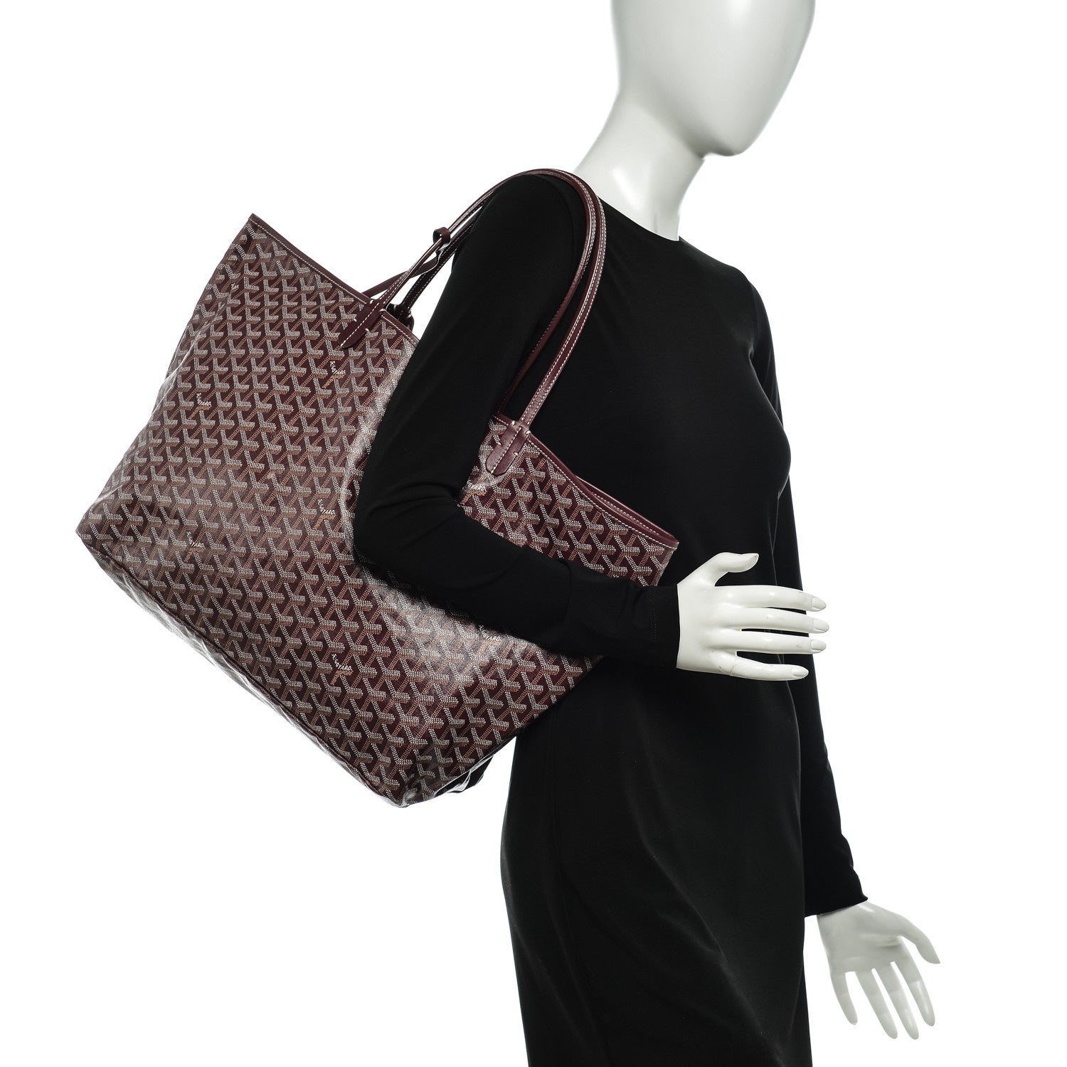 Goyard Goyardine Saint Louis GM Burgundy 2 of 8