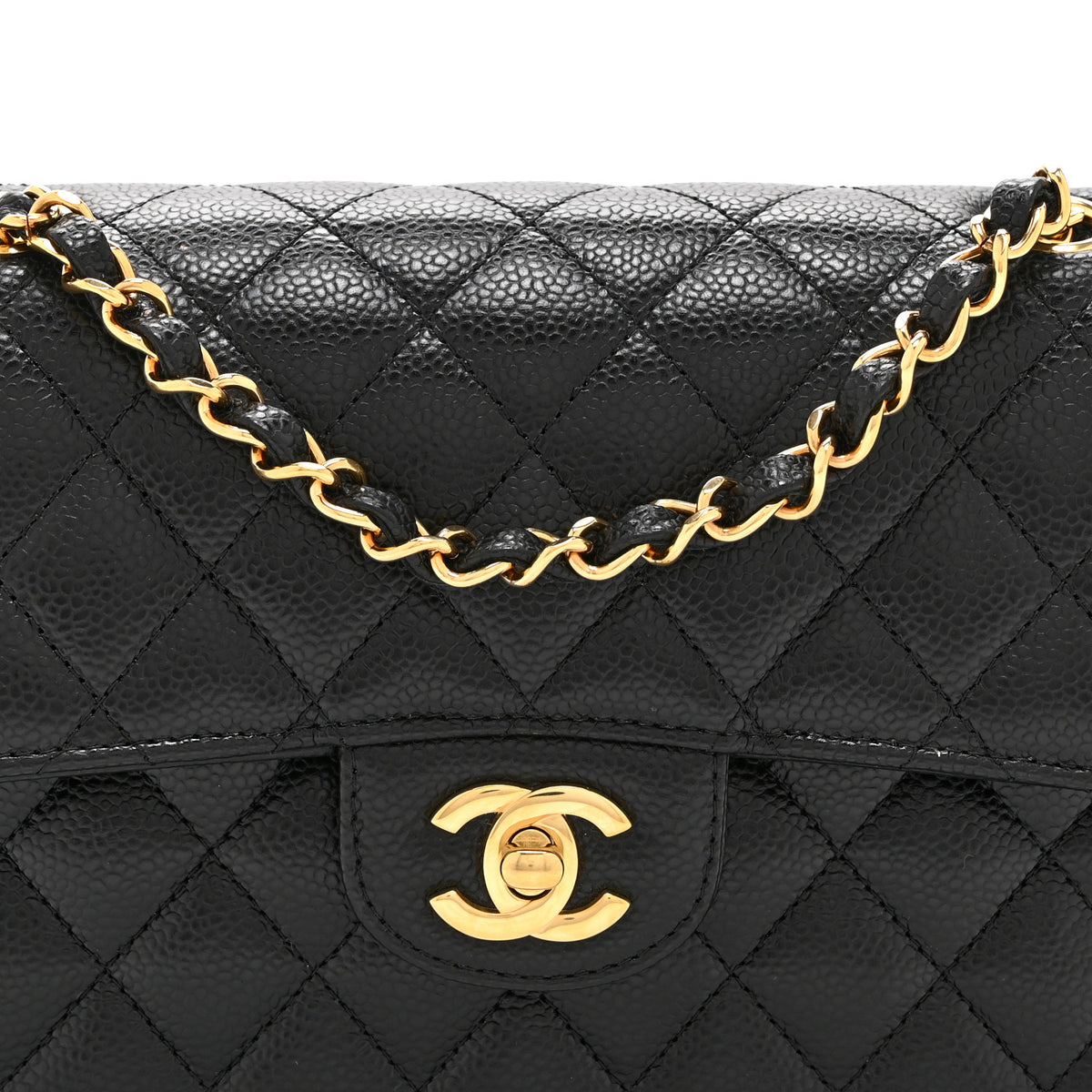 Chanel Caviar Quilted Small Double Flap Black 8 of 10
