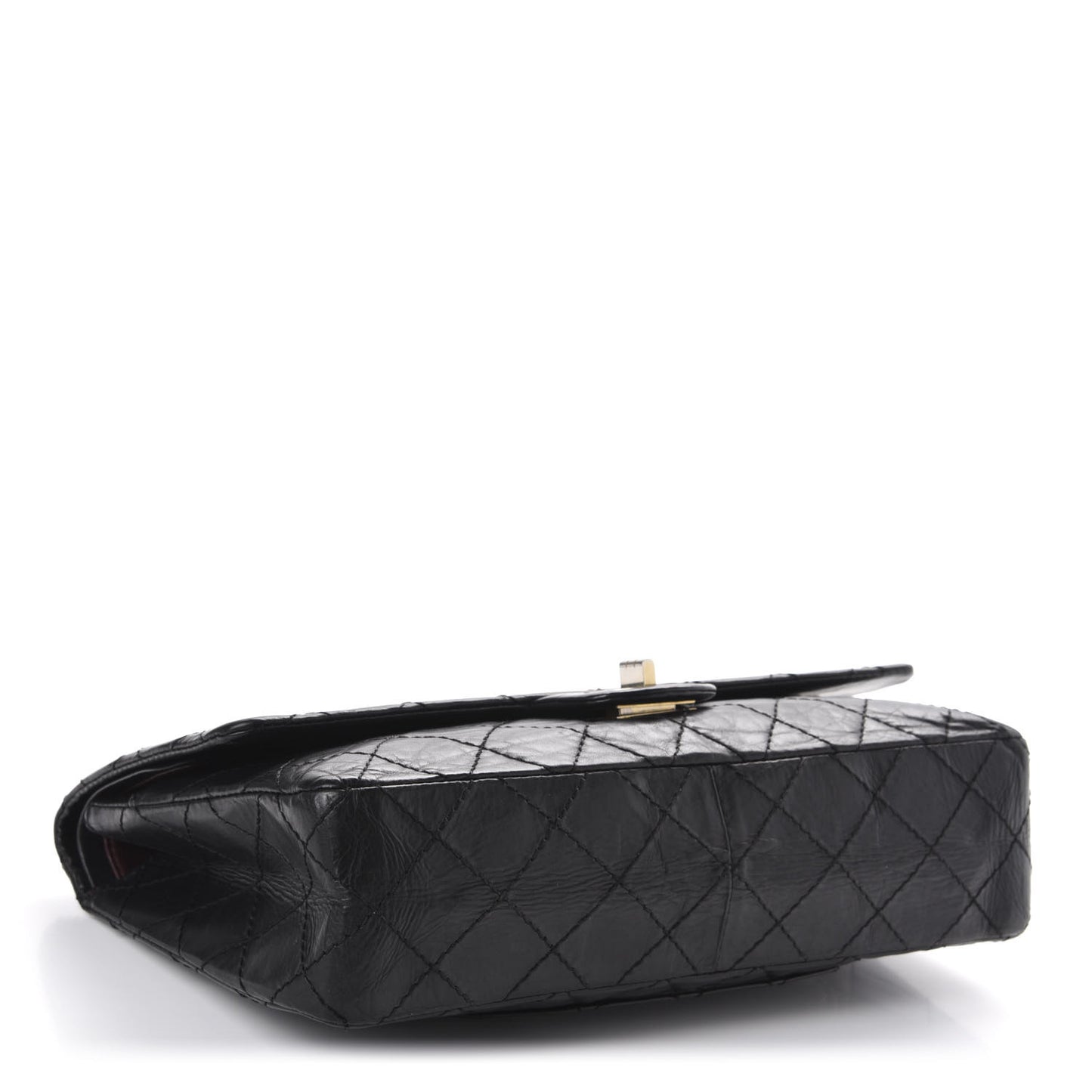 Aged Calfskin Quilted 50th Anniversary 2.55 Reissue 226 Flap Black