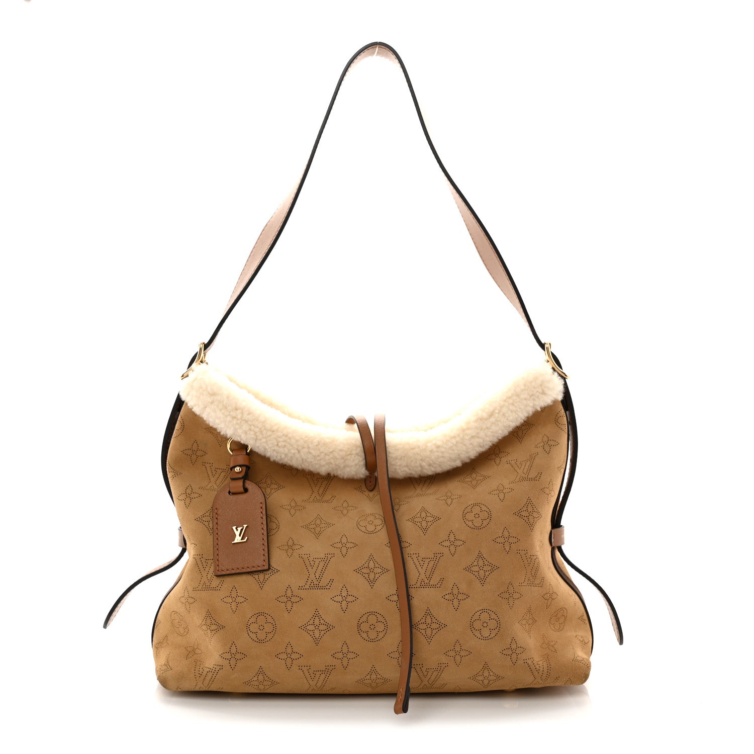 Louis Vuitton Suede Mahina CarryAll PM Beige 1 of 13