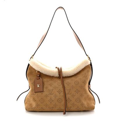 Louis Vuitton Suede Mahina CarryAll PM Beige 1 of 13