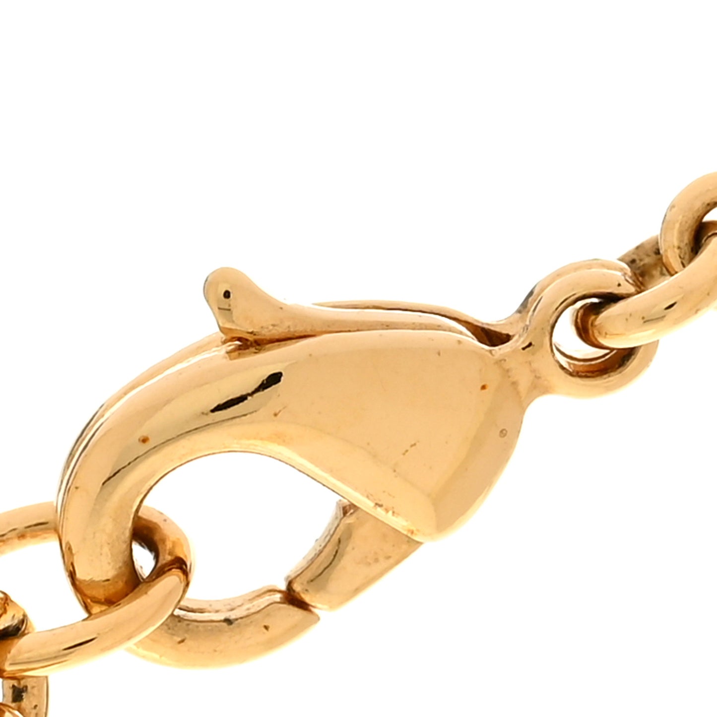 Pearl Crystal Star Logo Charm Necklace Gold