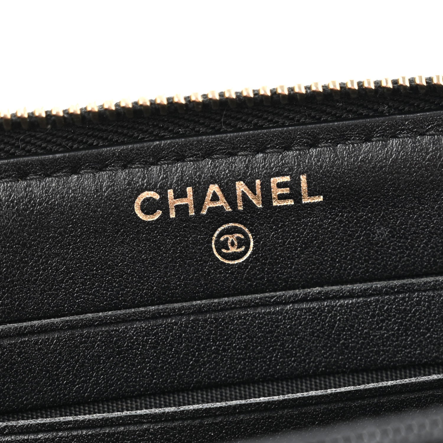 Chanel Caviar Quilted Medium Filigree Zip Around Wallet Black 6 of 11