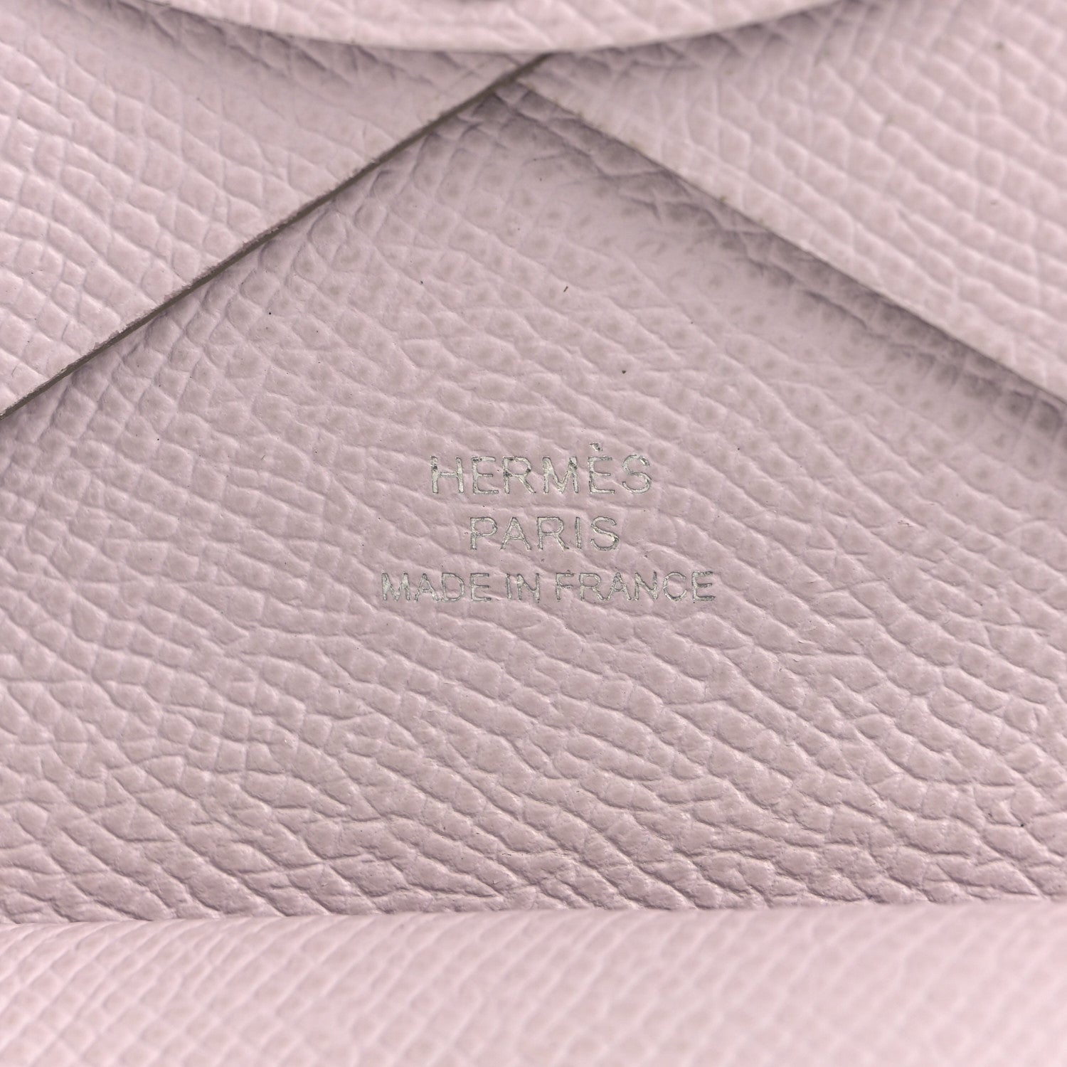 Hermes Epsom Calvi Duo Card Case Mauve Pale 6 of 8