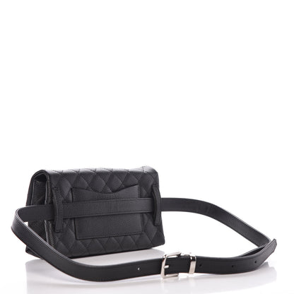 Chanel Grained Calfskin Quilted 2.55 Reissue Flap Belt Bag Clutch Black 3 of 9