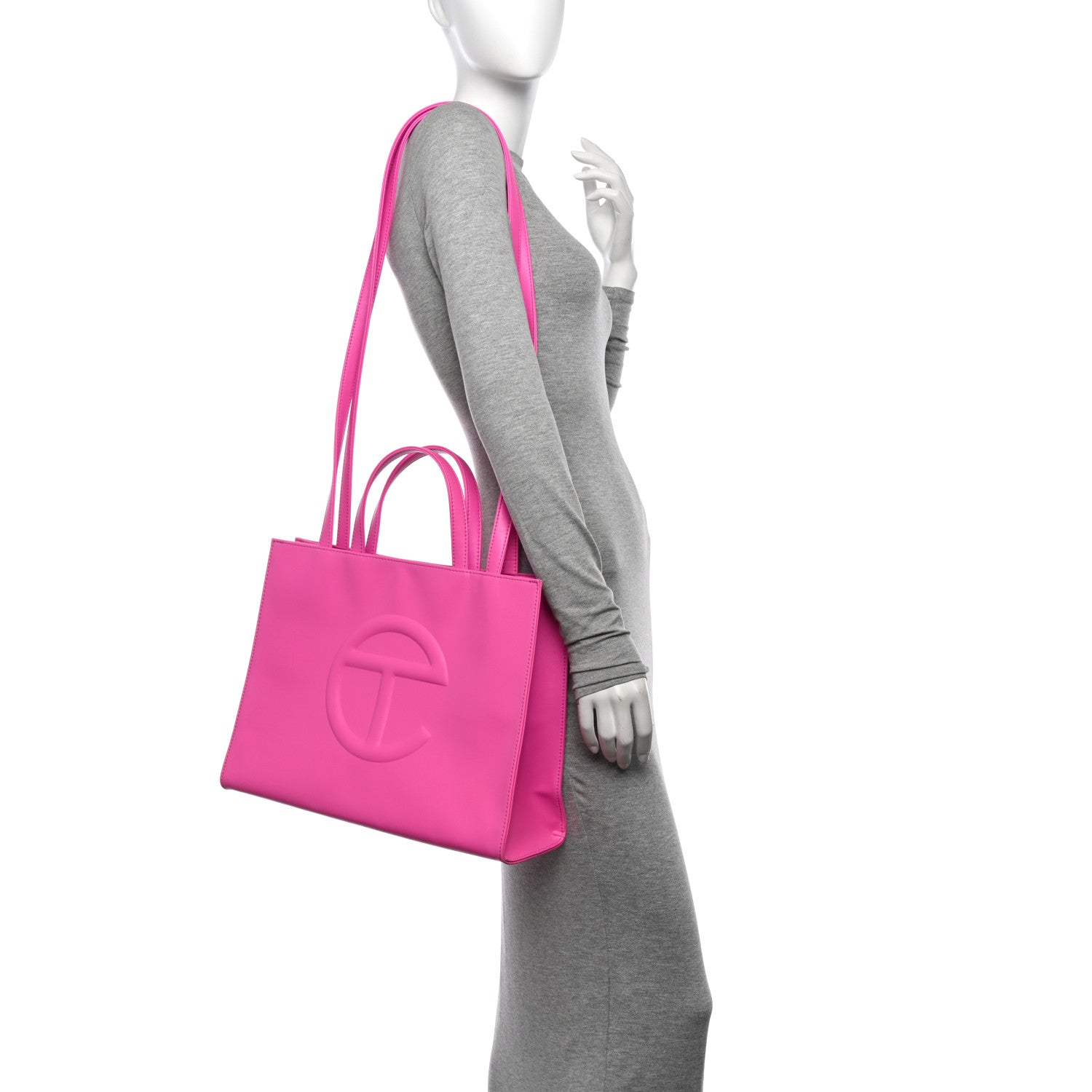 Telfar Vegan Leather Medium Shopping Bag Azalea 2 of 12