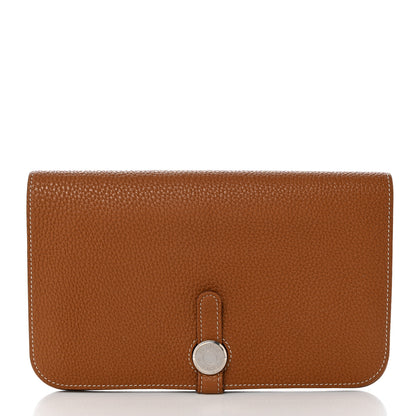 Hermes Togo Dogon Duo Wallet Gold 3 of 10