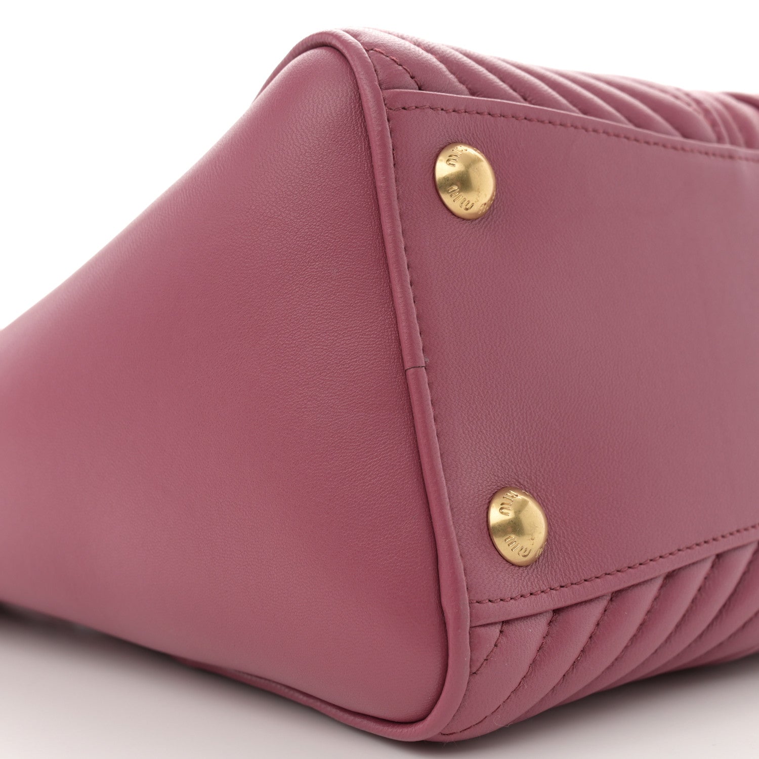 Miu Miu Nappa Matelasse Biker Tote Bruyere 8 of 10