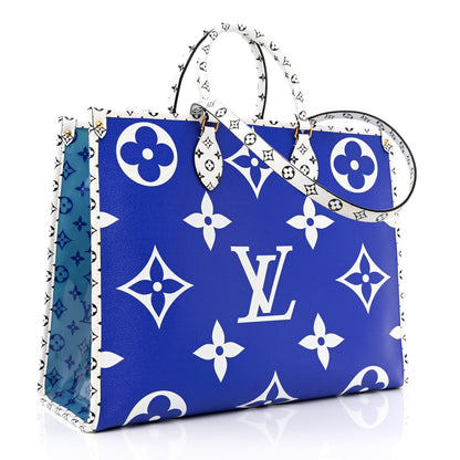 Louis Vuitton Monogram Giant Hawaii Onthego Blue 3 of 12