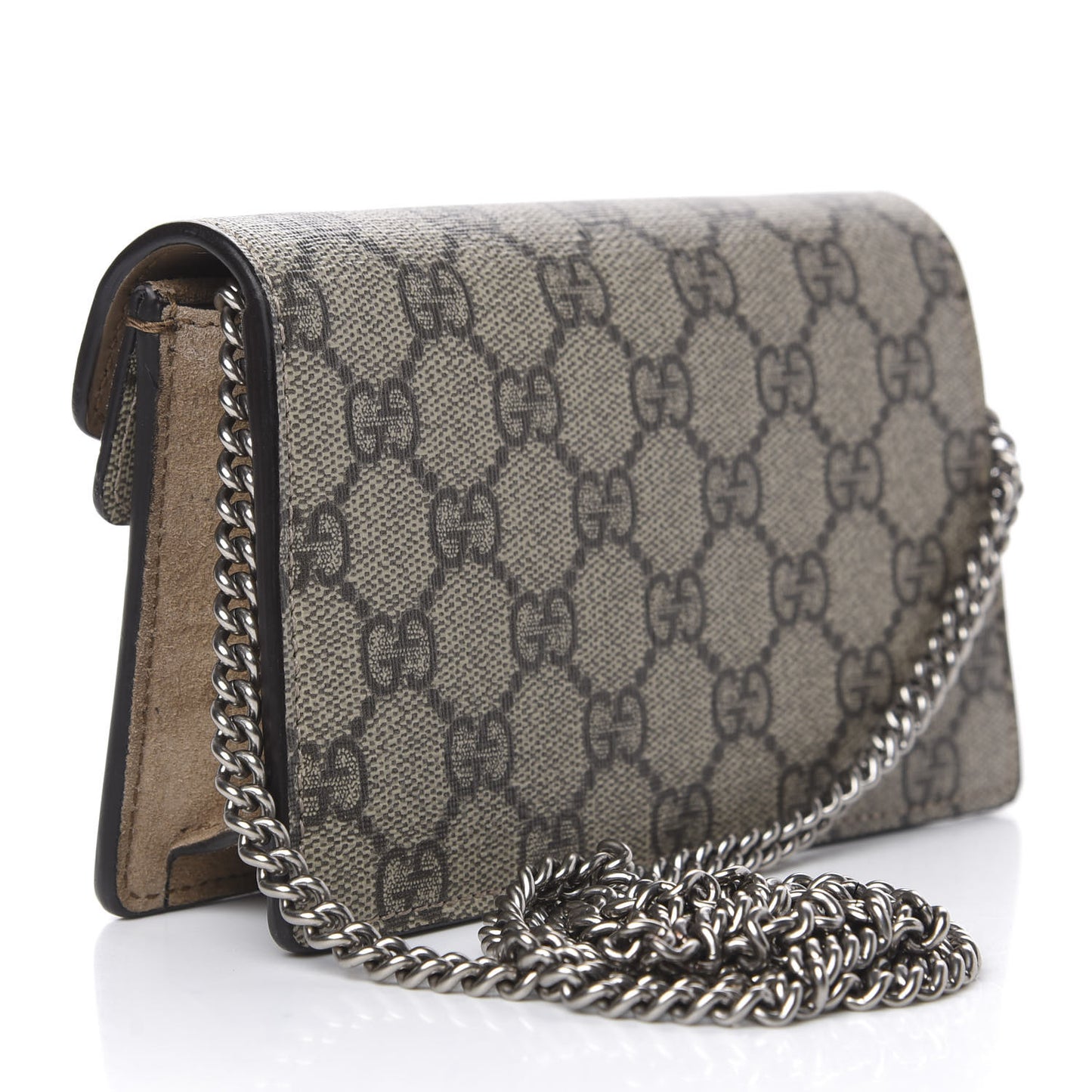 GG Supreme Monogram Super Mini Dionysus Shoulder Bag Taupe