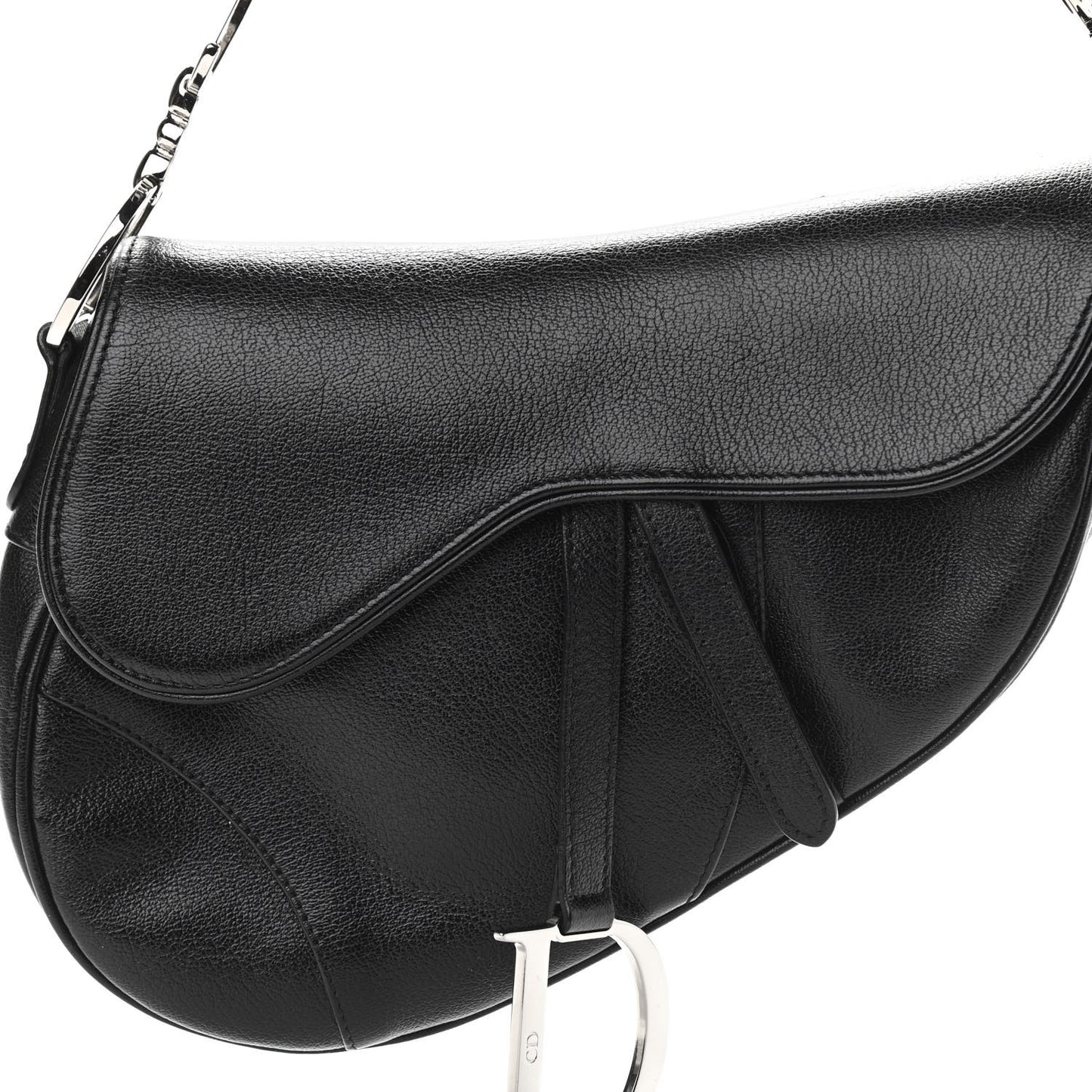 Calfskin Saddle Bag Black