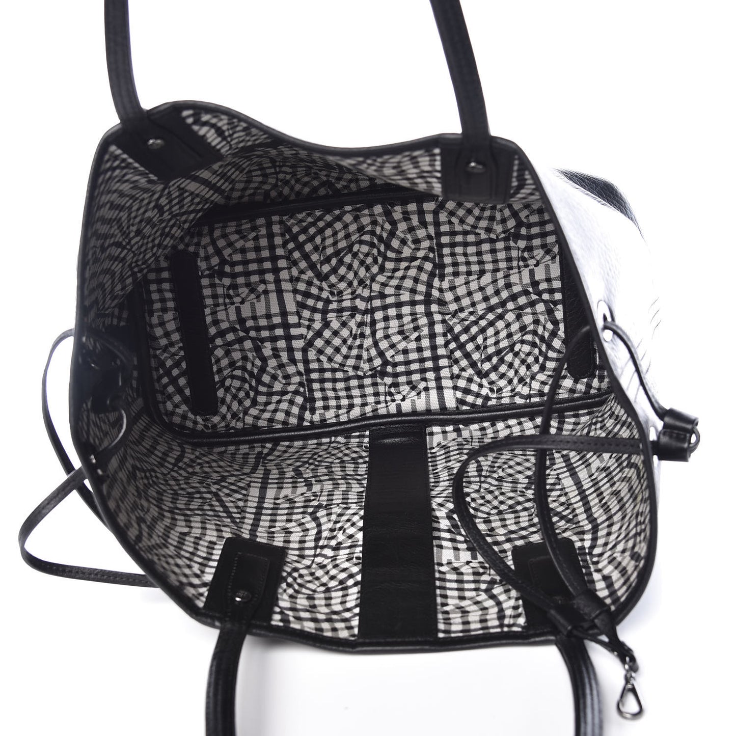 Visetos Medium Liz Reversible Shopper Tote Black