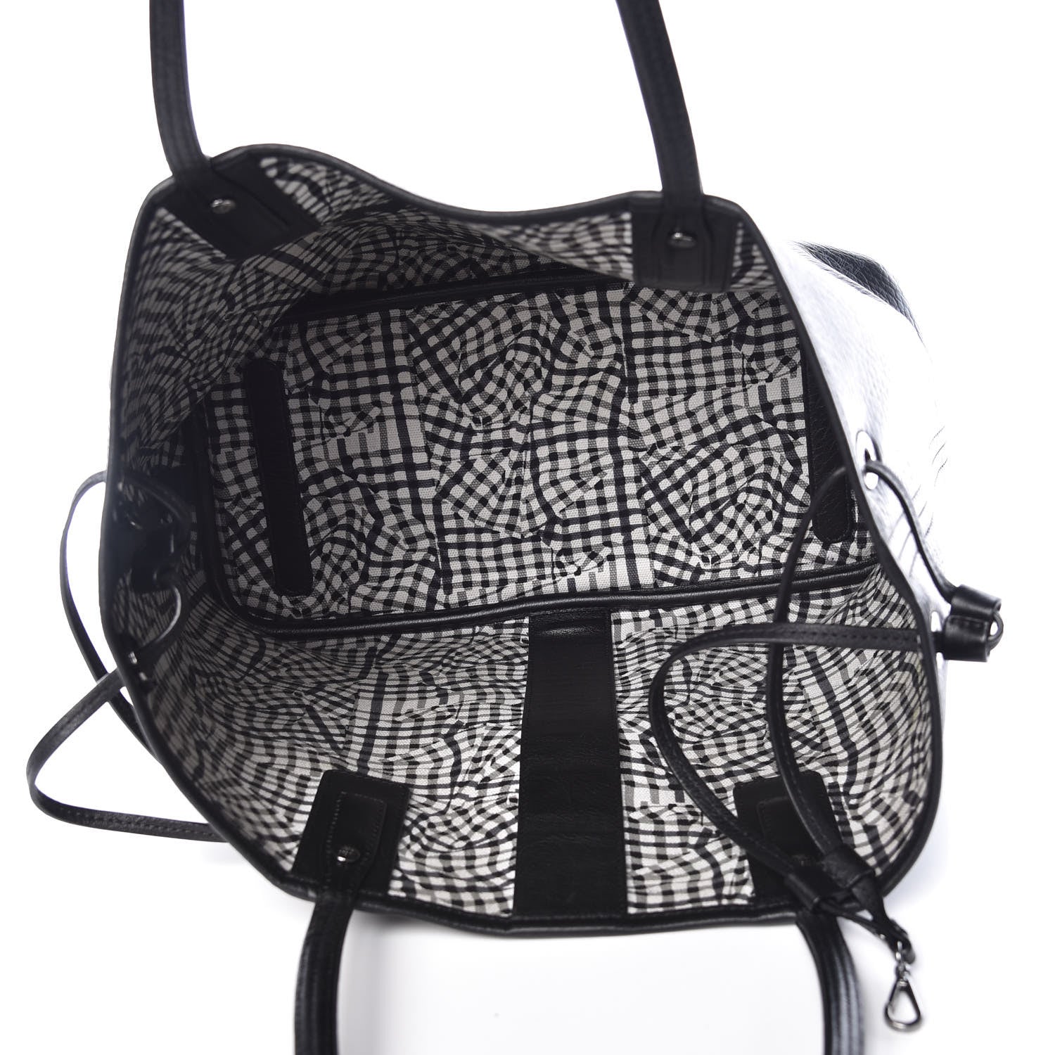 MCM Visetos Medium Liz Reversible Shopper Tote Black 14 of 22